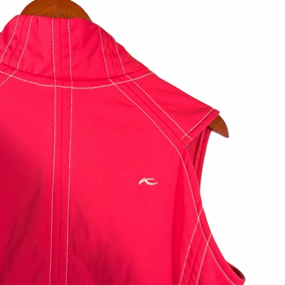 Kjus Softshell womens golf Vest Pink Lightweight Zip Front Womens Size M - Picture 8 of 13
